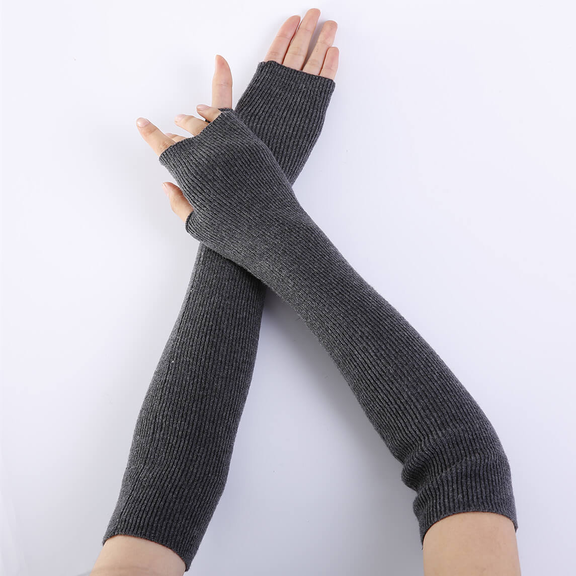 Fine Wool Soft and Warm Fingerless Gloves