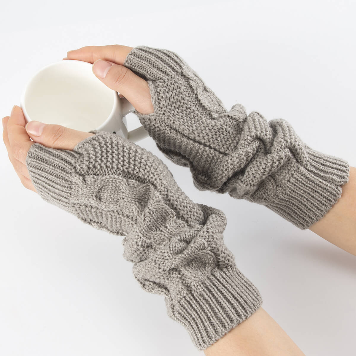 Fingerless Half-finger Woolen Gloves