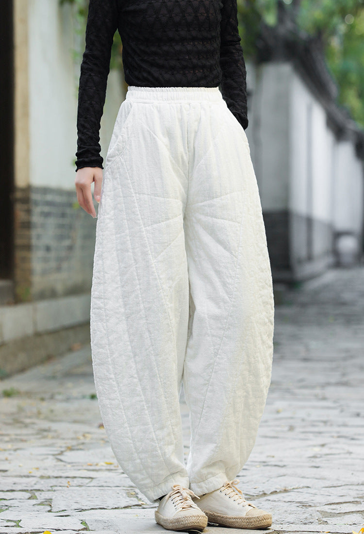 COZY Linen Quilted Pants