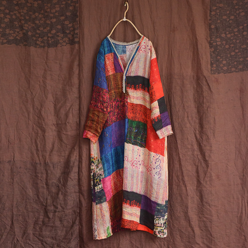 Hippie Linen Dress