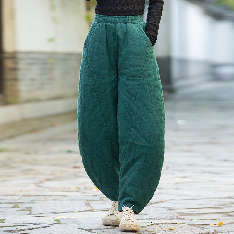 COZY Linen Quilted Pants